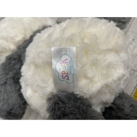 Spark Create Imagine Panda Bear Plush Stuffed Animal Crinkle Rattle Baby Toy - Picture 6 of 7